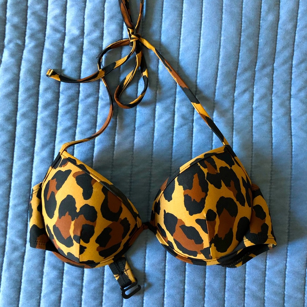 Cheetah Animal Print Bikini Top